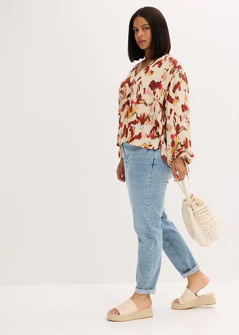 Tuniková halenka s metalickou přízí, bonprix