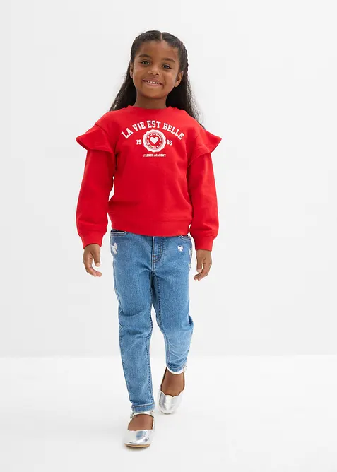 Mikina z měkké směsi s organickou bavlnou (2 ks v balení), bonprix