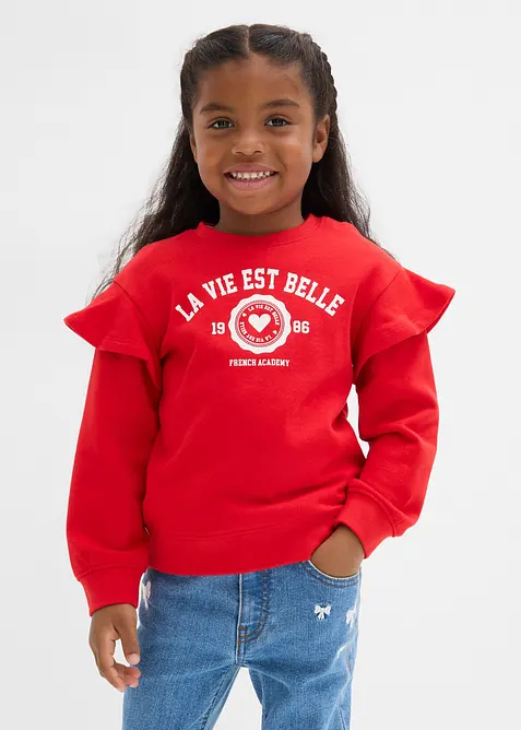 Mikina z měkké směsi s organickou bavlnou (2 ks v balení), bonprix