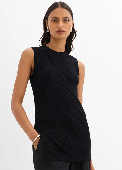 Pletený top z viskózové směsi, bonprix