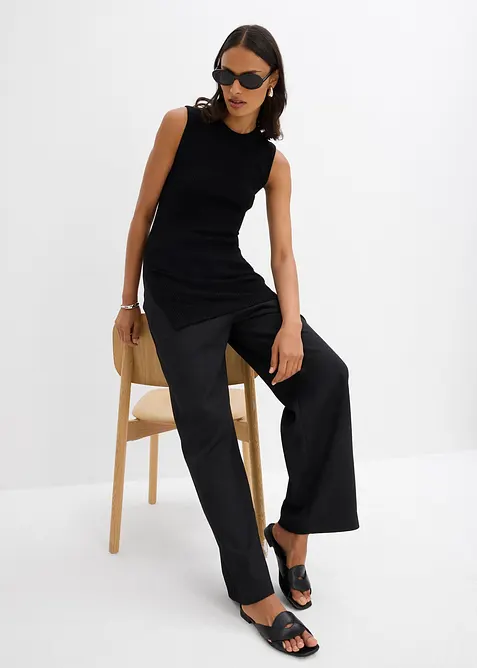 Pletený top z viskózové směsi, bonprix