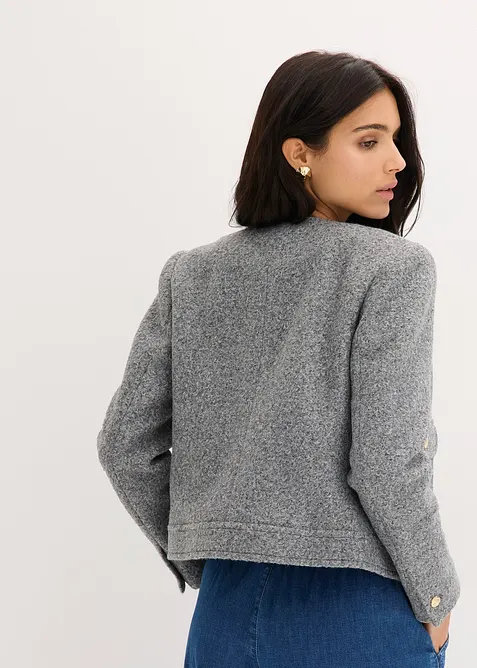 Bluzon z měkk&eacute; př&iacute;ze bukl&eacute;, bonprix