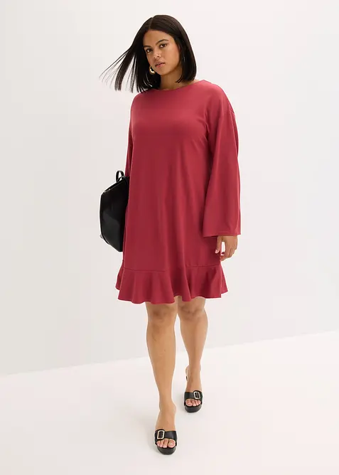 Krátké šaty s volánem, z Punto di Roma, bonprix