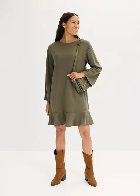 Krátké šaty s volánem, z Punto di Roma, bonprix