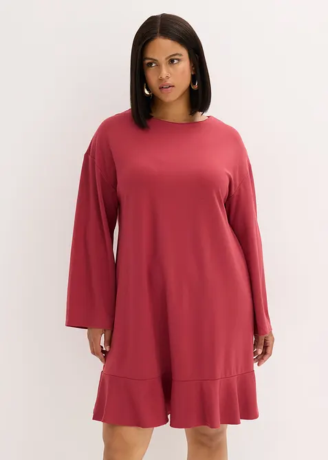 Krátké šaty s volánem, z Punto di Roma, bonprix