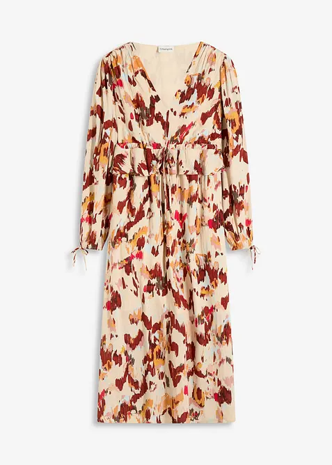 Potištěné midi šaty s lurexem, bonprix