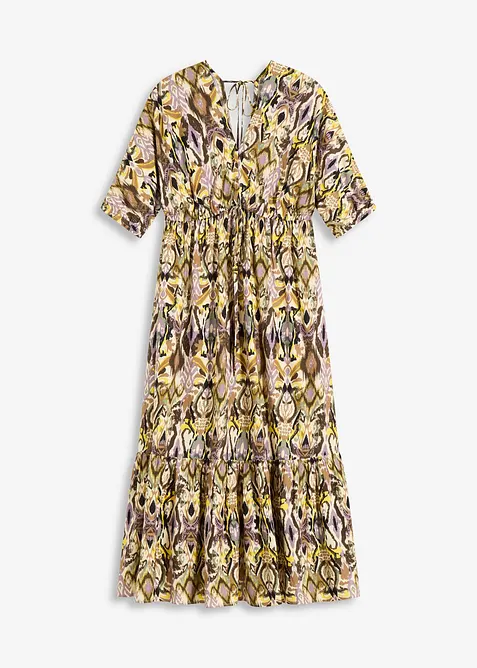 Midi šaty ze splývavé viskózy, bonprix