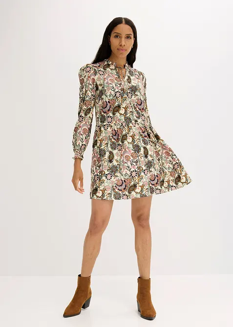 Tunikové šaty s potiskem, bonprix