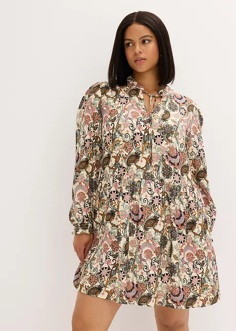 Tunikové šaty s potiskem, bonprix