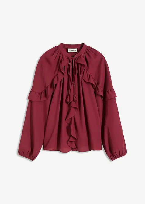 Tunikov&aacute; halenka s vol&aacute;ny, bonprix