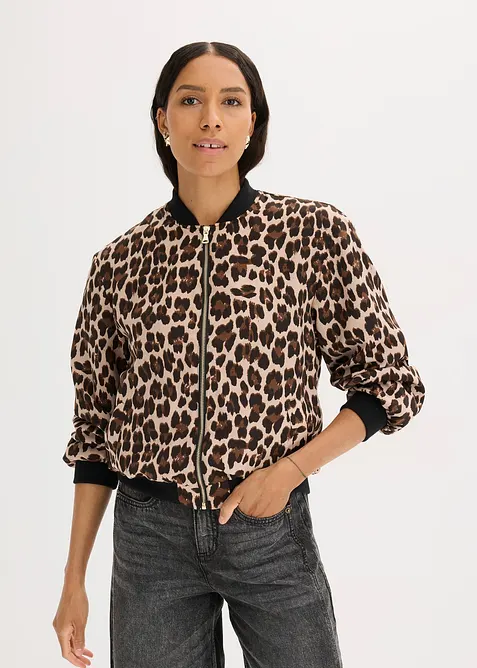 Bluzon ze splývavého saténu, bonprix