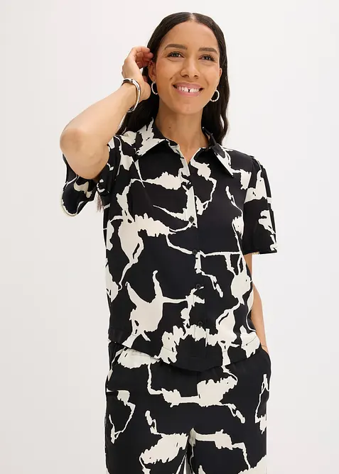 Halenka ze splývavého saténu, bonprix