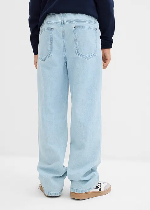 Džíny Loose Fit bez zapínání, s pohodlným pasem, Straight, bonprix