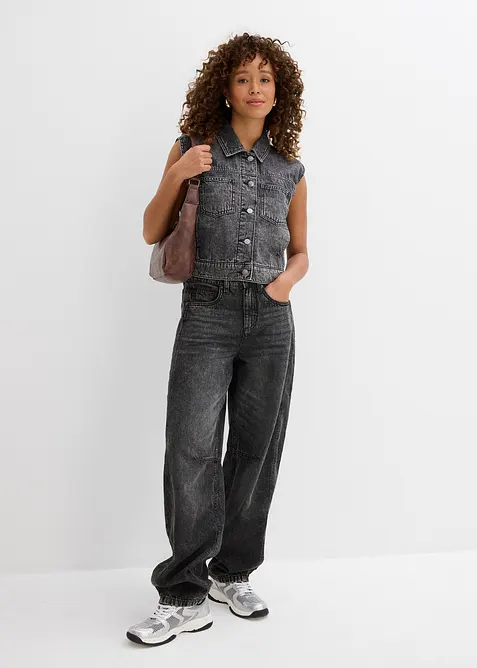 Džínová vesta z bavlny, bonprix