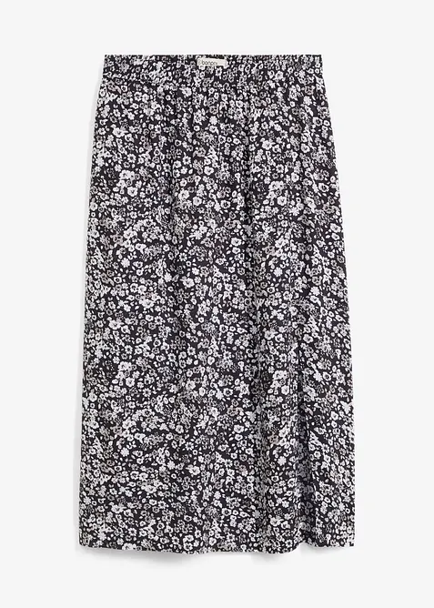 Midi sukně z viskózy, bonprix