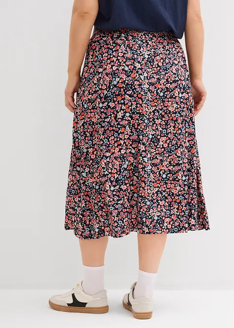 Midi sukně z visk&oacute;zy, bonprix