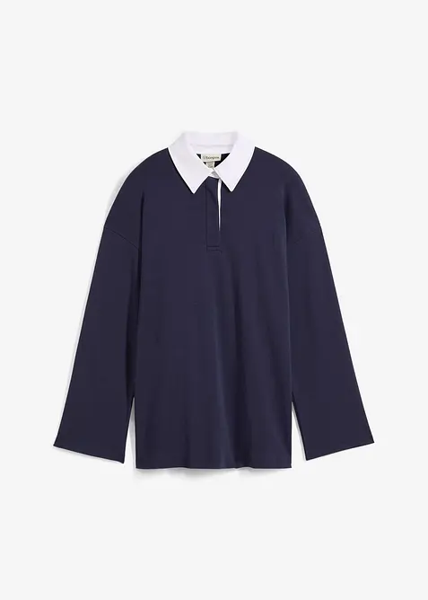 Triko polo z interlocku, bonprix