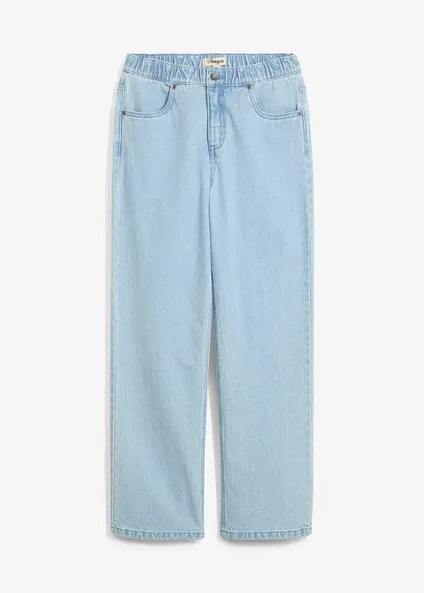 Džíny Loose Fit bez zapínání, s pohodlným pasem, Straight, bonprix