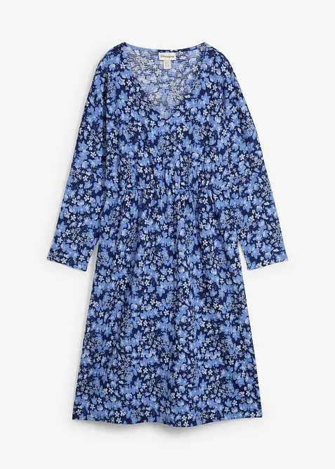 Žerzejové šaty z krepu s efektem stromové kůry, bonprix