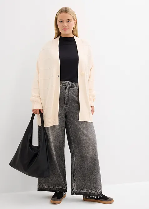 Dlouh&yacute; pleten&yacute; kab&aacute;tek, bonprix