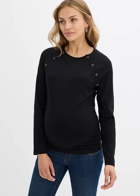 Těhotenské a kojicí tričko 2 v 1, z bavlny, bonprix