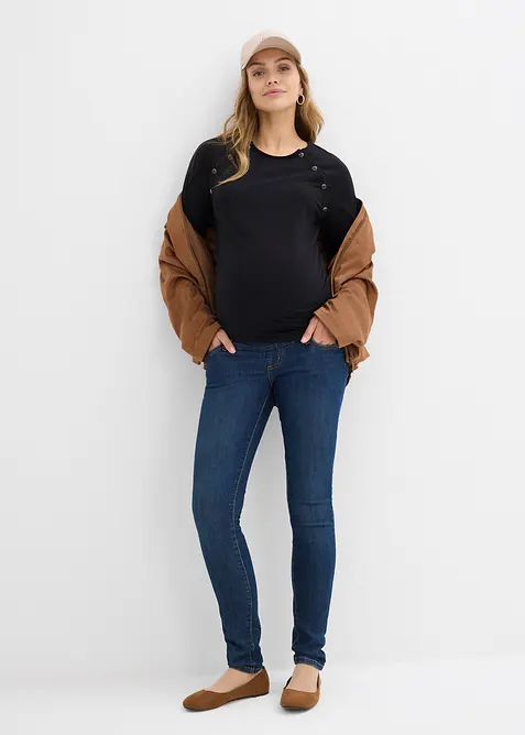 Těhotenské a kojicí tričko 2 v 1, z bavlny, bonprix