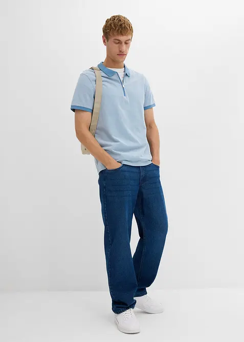 Pólo tričko z piké, se zipem, bonprix