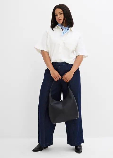 Džíny Wide Leg, High Waist, Super Soft, bonprix