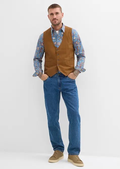 Vesta z bavlněného plátna, bonprix