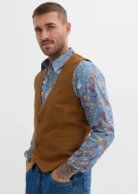 Vesta z bavlněného plátna, bonprix