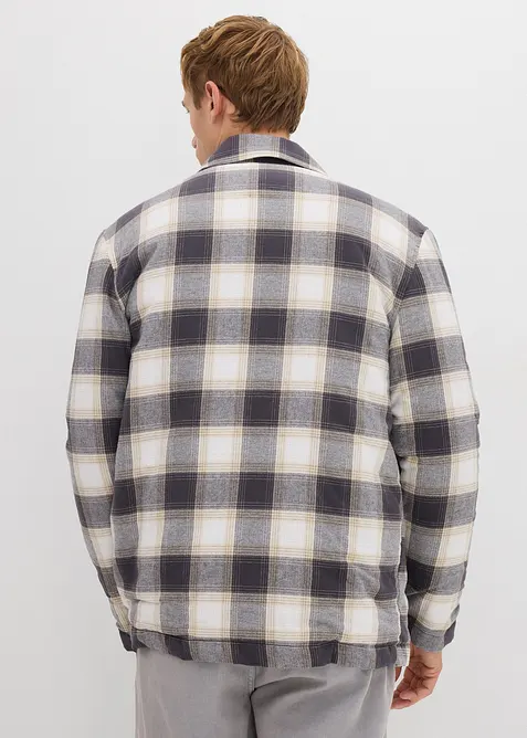 Flanelová košilová bunda s lehkou podšívkou, bonprix