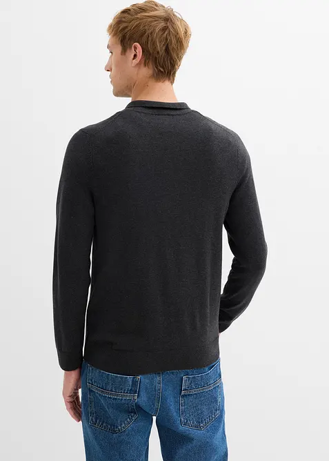 Svetr z jemného úpletu s čistou bavlnou, bonprix