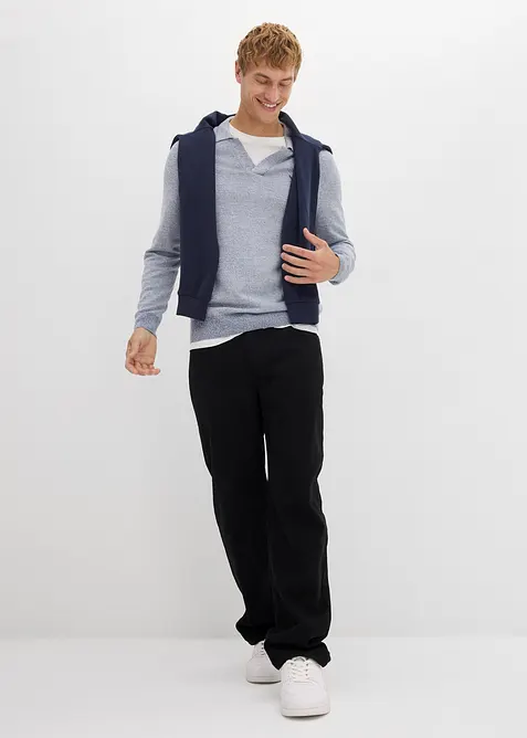 Svetr z jemného úpletu s čistou bavlnou, bonprix