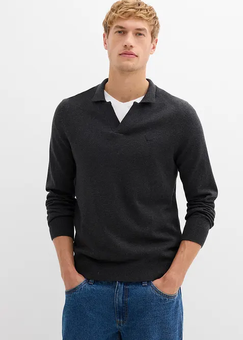 Svetr z jemného úpletu s čistou bavlnou, bonprix