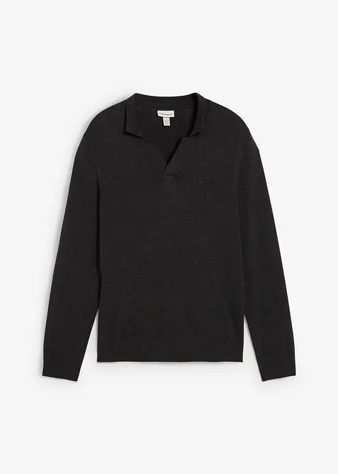 Svetr z jemného úpletu s čistou bavlnou, bonprix