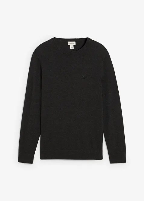 Svetr z jemného úpletu s čistou bavlnou, bonprix