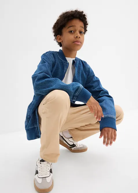 Džínová bunda ve tvaru bluzonu, z čisté bavlny, bonprix