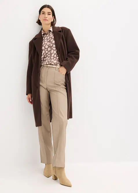 Krátký kabát ve vlněném vzhledu, bonprix