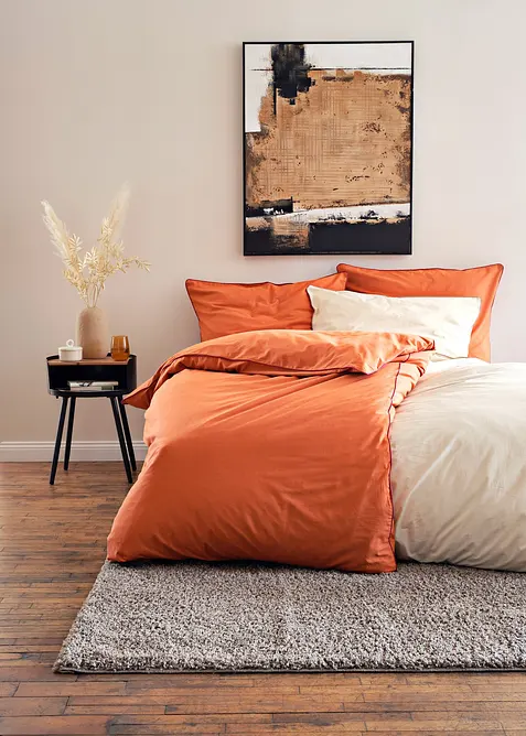 Souprava povlečení z renforcé, s kontrastní paspulkou, bonprix