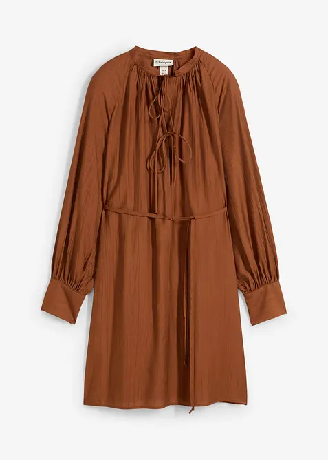 Těhotenské a kojicí halenkové šaty ze splývavé viskózy, bonprix