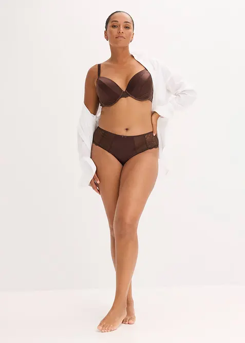 Vyztužen&aacute; podprsenka s luxusn&iacute;m leskl&yacute;m efektem, bonprix