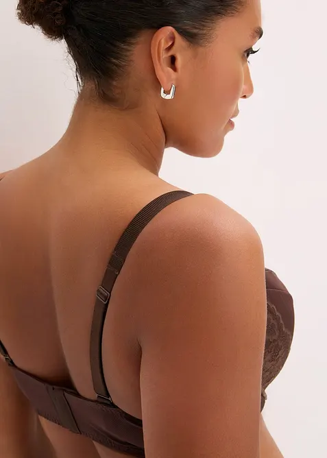 Vyztužená podprsenka s luxusním lesklým efektem, bonprix