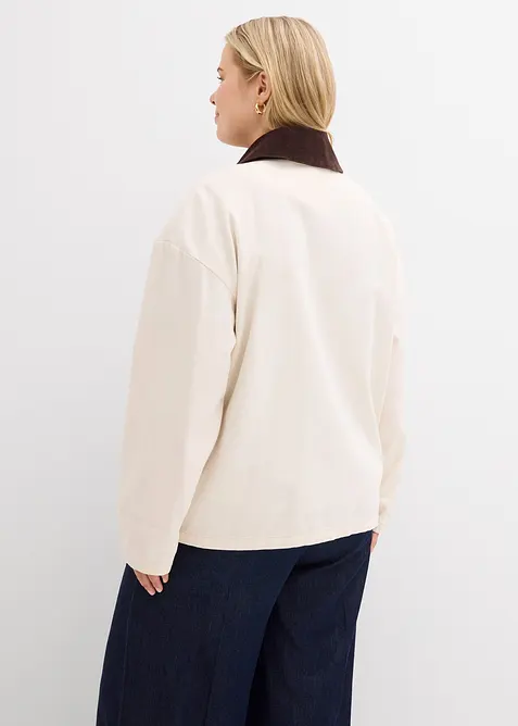 Lehk&aacute; keprov&aacute; bunda s man&scaron;estrov&yacute;m l&iacute;mcem, bonprix