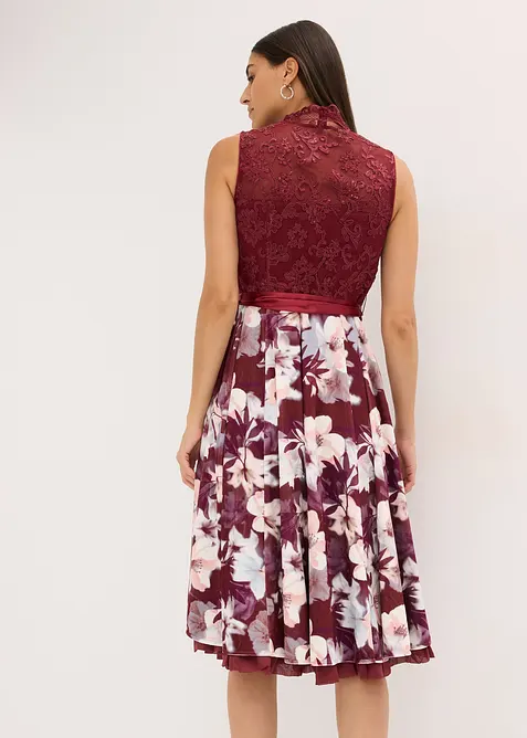 Kroj ve stylu dirndl, s výšivkou a sametovou sukní (2dílná souprava), bonprix