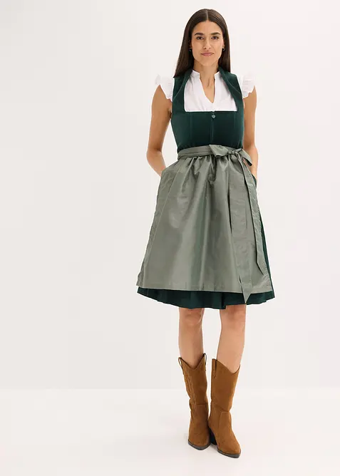 Halenka v krojovém stylu, se stojáčkem a rýšky na rukávech, bonprix