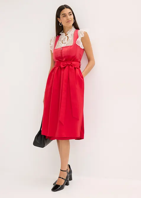 Kroj Dirndl se sametem, v délce midi (2dílná souprava), bonprix