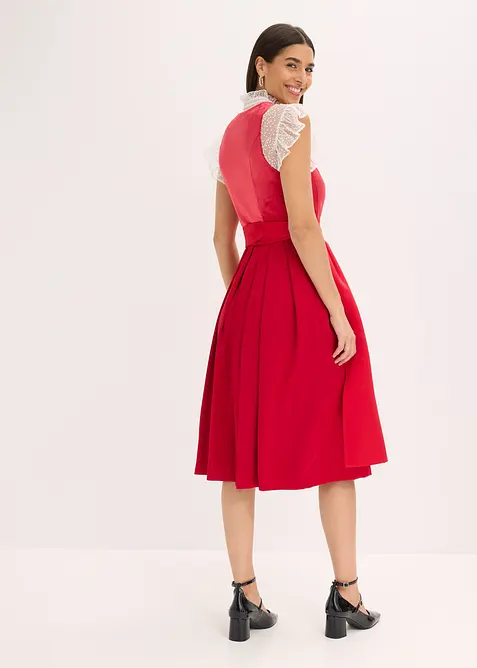 Kroj Dirndl se sametem, v délce midi (2dílná souprava), bonprix