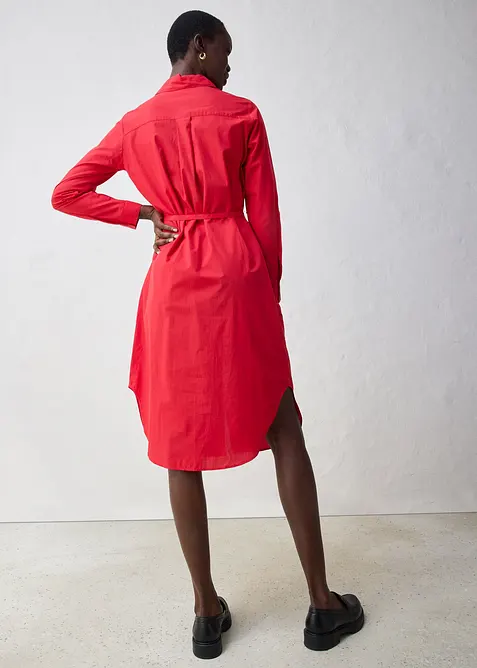 Košilové šaty s podílem hedvábí, bonprix