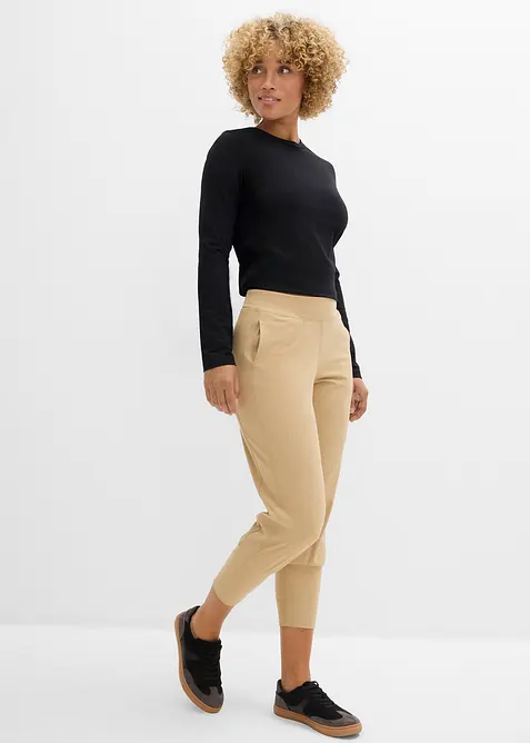 Capri kalhoty z měkkého materiálu, bonprix