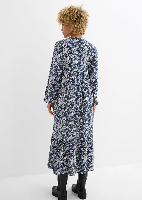 Halenkové šaty ze splývavé viskózy, bonprix